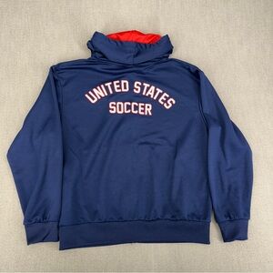 USA Soccer Jacket Men Large Full Zip US National World Cup Team Icon Sweatshirt